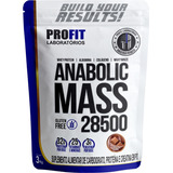 Hipercalórico Anabolic Mass 28500 3kg   Profit Labs   Massa Sabor Chocolate