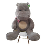 Hipopótamo Pelúcia Gigante Fofo Presente Envio Ja