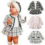HIUARA 2023 Vestido Infantil De Manga Comprida Com Fragrância Pequena Casaco Xadrez Para Bebês E Meninas Suéter De Crochê Branco 5 6 Anos
