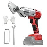 HLiePiHa Tesoura De Chapa Metálica Sem Fio Para Bateria Milwaukee De 18 V- Tesoura De Metal Elétrica Sem Escova- Tesoura De 400 W- 2 Velocidades De Corte De Tesoura De Metal Variável Para Cortar Met