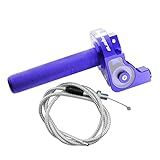 Hllsummer Universal Motorcycle Racing 22 Mm CNC Alumínio Acelerador Cabo De Acelerador Rápido Para KLX CR CRF EXC XR TTR CB SSR CRF50 CRF230 50 70 110 IRBIS 125 230 250 Bicicleta Dirt Bike Pit Azul 