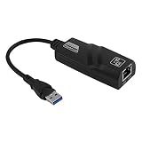 HNQH Adaptador USB 3-0 Para Ethernet- 10-100-1000 Mbps Gigabit RJ45 Adaptador De Rede LAN Para MacBook- XPS- Surface Pro- Notebook- PC