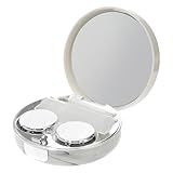 Hoement Mini Recipientes 1 Unidade Estojo De Caixa De Lente Portátil Caso De Contato Visual Mini Recipientes Porta Lentes Prático Organizador De Lentes Volta Coloridas Aplicador