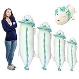 Hofun4U Dragon Plush Pillow Dragon Stuffed Animals Doll Toy Soft Giant Dragon Pillow Home Decoration Christmas Birthday Gift For Adults Kids Girls Boys 34 Inches White 