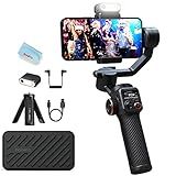 Hohem Kit ISteady M6 Estabilizador De Suspensão Cardan Para Smartphone De 3 Eixos Com Luz De Preenchimento Magnético Sensor De Rastreamento AI Para IPhone Android Com Tela OLED De 0 9 Polegadas Carga