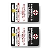 Hokesendo Umbrella Corporation Adesivo De Capa De Cartão De Crédito Para Chave De Transporte Débito Cobertura De Cartão De Crédito Personalizado Fino Decalque Engraçado à Prova D água Para Uso Em