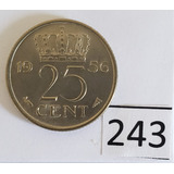 Holanda 25 Centavos 1956