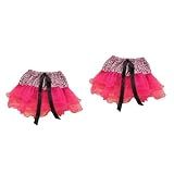 Holibanna 2 Unidades Saia Tutu Para Ballet Tutu De Balé Para Tutu De Tule Para Crianças Saia De Balé Para Crianças Saia De Balé Infantil Estampa De Leopardo Filho
