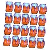 Holibanna 20 Unidades Broche De Caneca De Cerveja Crachás Decorativos Roupa Da Moda Broche De Crachá De Cerveja Broches Oktoberfest Decoração Moderna Distintivo Plástico Único Reutilizável