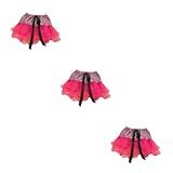 Holibanna 3 Pecas Saia Tutu Para Ballet Tutu De Balé Para Tutu De Tule Para Crianças Saia De Balé Infantil Saia De Balé Para Crianças Estampa De Leopardo Roupas Infantis