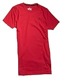 Hollister Camiseta Masculina Estampada - Gola V - Gola Redonda, Vermelho 1024-501, Pp