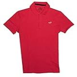 Hollister Camiseta Polo Masculina Vermelho