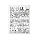 Holstee Pôster Do Manifesto Pôster Original This Is Your Life 45 72 Cm X 60 96 Cm 