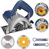 HOLTTER Serra Mármore 1200W Com Dois Discos De Corte Profissional Corta Piso Potente Granito Concreto Madeira Serra Marmore Elétrica 110mm 12000 Rpm 220 Volts 
