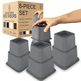 Home Intuition Suporte De Elevação Ajustável Para Cama De 3 5 Ou 20 Cm Pacote Com 4 Cinza