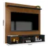 Home Painel Simples Tv Sala 50 Pol Ripado Com Nicho Ripado / Preto