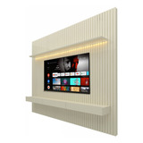 Home Suspenso 2 3 Ripado Led Nobre Off White Gelius Móveis