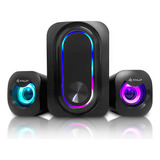 Home Theater Soundbar Caixa De Som Gamer Rgb Pc Computador
