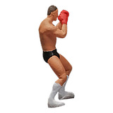 Homem De Boxe Realista Figuras De Modelo De Areia Vermelho