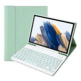 Homesen Capa Protetora Portátil Para Tablet Removível Com Slot Para Caneta Teclado BT Compatível Com Samsung Tab S6 Lite 2022 P613 P619 Verde