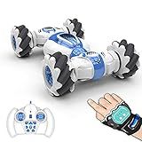 Homesen Car Controle Remoto Relógio Sensor De Gestos Deformável Carros De Brinquedo Elétrico Velocidade 2.4ghz 4wd 360° Rotação Whirligig Veículo Off-road Presente Para Crianças Meninos Aniversário