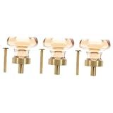 Homoyoyo 3 Pecas Puxador De Gaveta Alças Decorativas Porta Interior Maçanetas Para Armários Forros De Bandeja De Tinta Armário De Cozinha Porta Limpa Cristal Selvagem Vidro