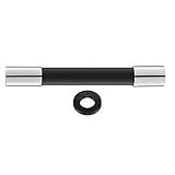Homozy Tubo De Extensão De Universal Multiuso Conector De De Interface De 4 Para Pia De Cozinha E Jardim Ao Ar Livre Preto 20 Cm Tamanho Real