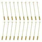 Honbay 20 Peças De Alfinetes De Segurança Para Fabricação De Joias Pinos De Metal Bases De Broche Em Branco Palitos De Lapela Emblema De Cachecol Alfinetes De Chapéu De Gravata De Terno Pinos De