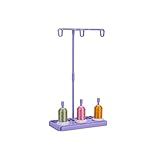 HONEYSEW Suporte De Carretel De Linha De Bordado Acessórios Para Máquina De Costura Suporte De Três Linhas De Carretel Branco Azul Rosa Três Cores Para Escolha Roxo 