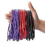 Hongyitime 120 Peças De Elásticos Grandes 3 Cores Grandes Faixas De Borracha Elásticos Gigantes Elásticos Elásticos Elásticos Longos Elásticos De Borracha Coloridos Para Escritório Elásticos Grandes