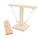 Hook Toss Game Handheld Board Hook Games With Ladder Wooden Board Interactive Game Toy Ring Toss For Kids Adults Toss Games