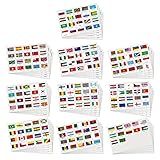 Hooqict 960 Adesivos De Bandeira Mundial 192 Bandeiras Do Mundo Mini Bandeiras Do Mundo Adesivos De Passaporte Para Mapa De Viagem Mala Mala Scrapbook