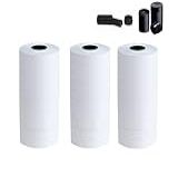 HopingMore 30 Rolos De Adesivos Brancos De 2 Linhas 15 000 Etiquetas Com 3 Tintas Para Pistola De Etiquetagem MX6602 YH 689 HM 689 MX6600 Carimbos De Código De Data De Roupas Para Máquina De