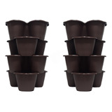 Horta Vertical Encaixe 8 Vasos 11 5 L Plantas Flor Tempero