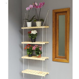 Horta Vertical Floreira Suspensa 04 Prateleiras