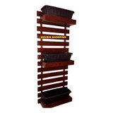 Horta Vertical  lindo Jardim  3 Prateleiras 3 Vasos 1 Painel
