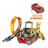 Hot Pista De Carrinhos Speedster Lancador Looping Carrinho
