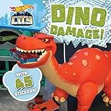 Hot Wheels City: Dino Damage!: Car Racing Storybook With 45 Stickers For Kids Ages 3 To 5 Years