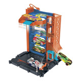 Hot Wheels City Pista De Brinquedo Garage Altura Dupla Mattel