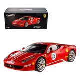 Hot Wheels Elite Ferrari 458 Challenge 2010 5 X5486 1 18
