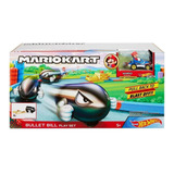 Hot Wheels Lançador Mario Kart Bullet Bill Mattel