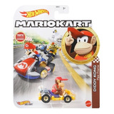 Hot Wheels Mario Kart Diddy Kong Pipe Frame Miniatura Mattel