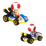 Hot Wheels Mini Mario Kart Toad Standard Kart Mattel
