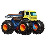 Hot Wheels Monster Trucks Oversized Haulin 64 Flatbed Truck 1 24 Scale Die Cast
