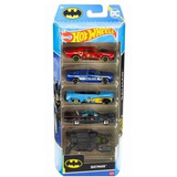 Hot Wheels Pacote 5 Carrinhos Batman Hly68 Mattel