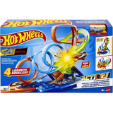 Hot Wheels Pista Action Voltas Colisoes Desafiadoras Mattel