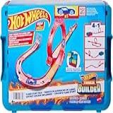 Hot Wheels  Pista De Brinquedo  Caixa Grande De Acrobacias Temática De Fogo Com 16 Peças E 1 Carrinho  Mattel