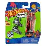 Hot Wheels Skate De Dedo Com Tênis Hall Of Flame Hvj71