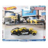 Hot Wheels Team Transport Corvette Stingray Legends Tour Cor N a