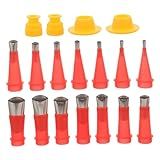 Housoutil 1 Conjunto Bocal Selador De Cola Americana Dicas De Calafetagem De Ferramenta De Calafetagem Kit De De Calafetagem Aplicador De Selador Selo Focinho Aço Inoxidável